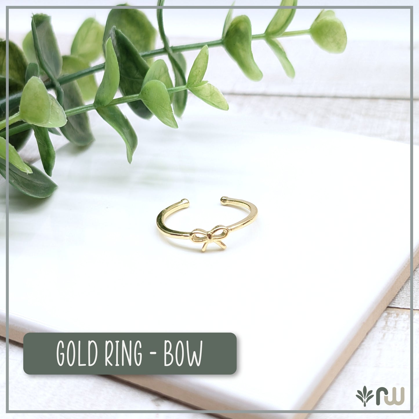 Gold Ring - Bow