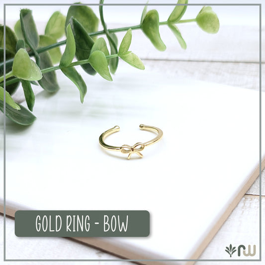Gold Ring - Bow