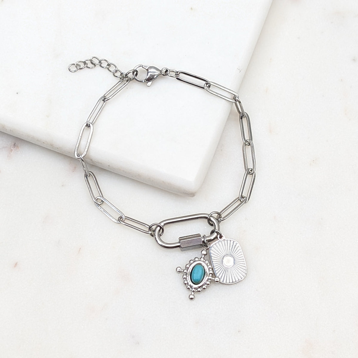 Paperclip Carabiner Bracelet