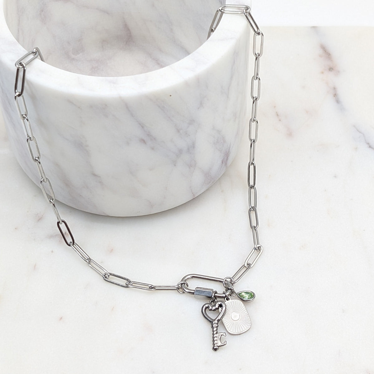 Paperclip Carabiner Necklace