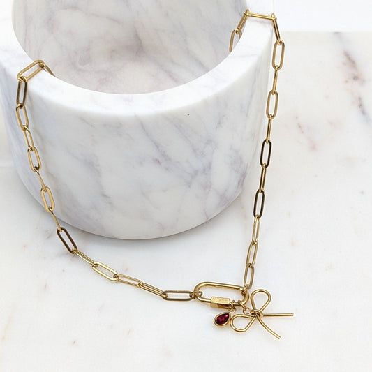 Paperclip Carabiner Necklace