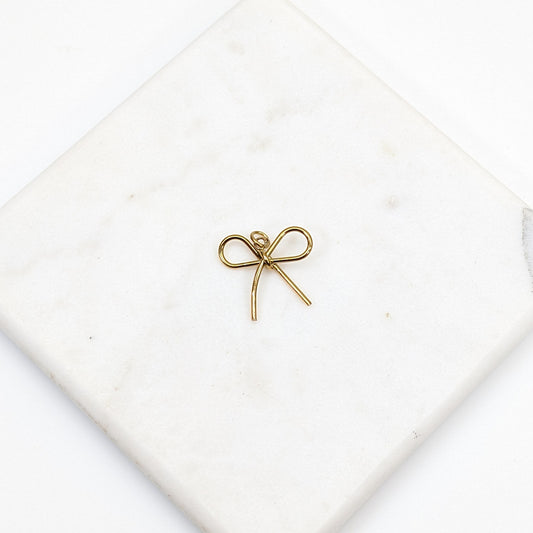 Wire Bow Charm