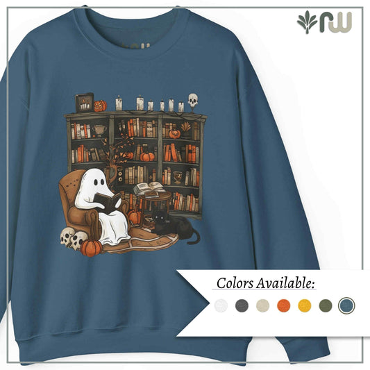 "Reading Ghost" - Crewneck Sweatshirt